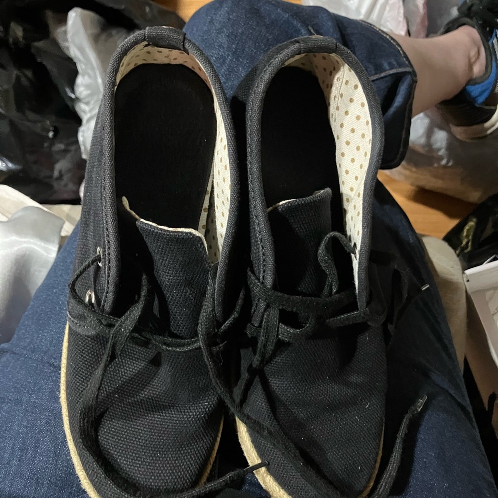 Aldo Kids Black Canvas Boots